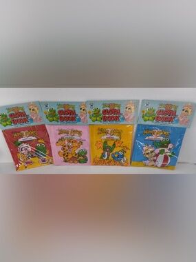 Vintage Muppet Babies Cloth Books Lot of 4 Sealed NOS Jim Henson Rare
